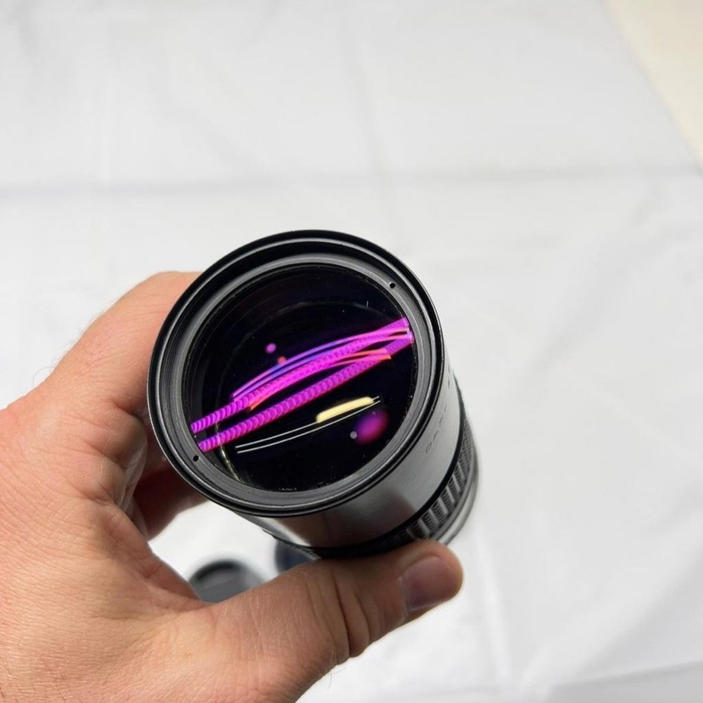 Carl Zeiss Jena P 135mm 1:2.8 (2.8/135) lens, Praktica PB camera mount with adap